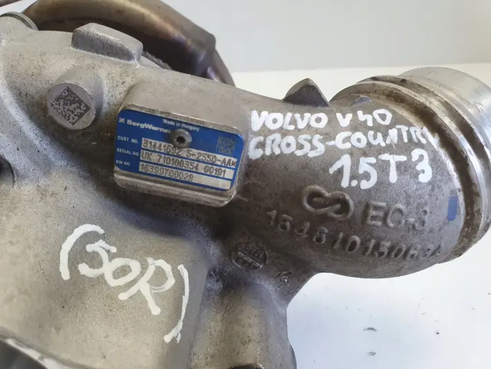 Volvo V40 II 1.5 T TURBOSPRĘŻARKA turbo 31441692