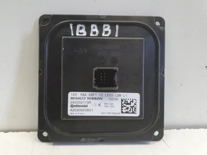 Renault Megane IV PRZETWORNICA MODUŁ LED lampy A2C90665601 260552119R