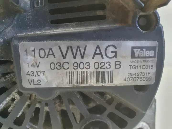VW Golf V 1.6 FSI ALTERNATOR 110A 03C903023B valeo