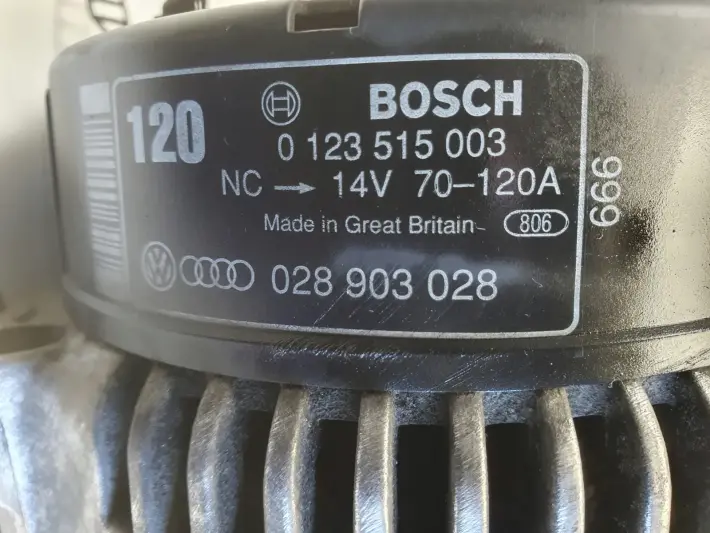 VW Passat B5 Audi A4 B5 1.9 TDI ALTERNATOR 0123515003 028903028 120A
