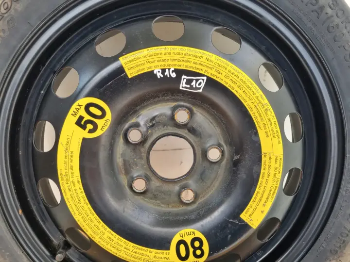 Audi Seat Vw Golf V KOŁO DOJAZDOWE dojazdówka 125/70 R16 1K0601027F 5x112