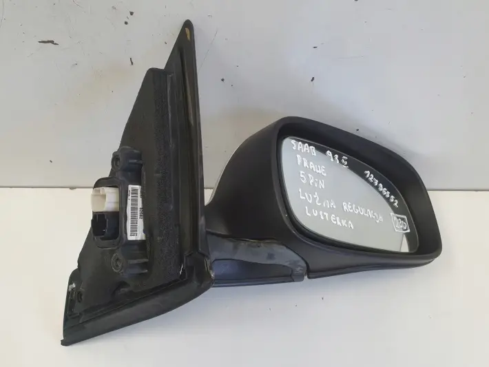 Saab 93 9-3 II 02-11r LUSTERKO PRAWE PASAŻERA elektryczne 5 pin 12796552