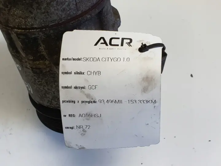 Skoda Citigo 1.0 MPI SPRĘŻARKA KLIMATYZACJI 1S0820803C