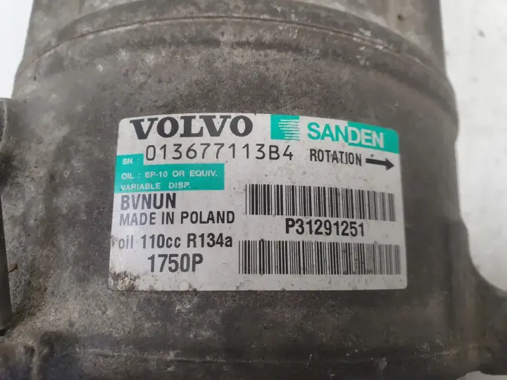 Volvo S60 II 1.6 D2 SPRĘŻARKA KLIMATYZACJI P31291251