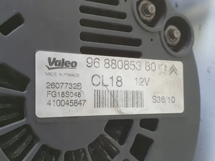 Citroen Berlingo II 1.6 HDI ALTERNATOR valeo 9688085380