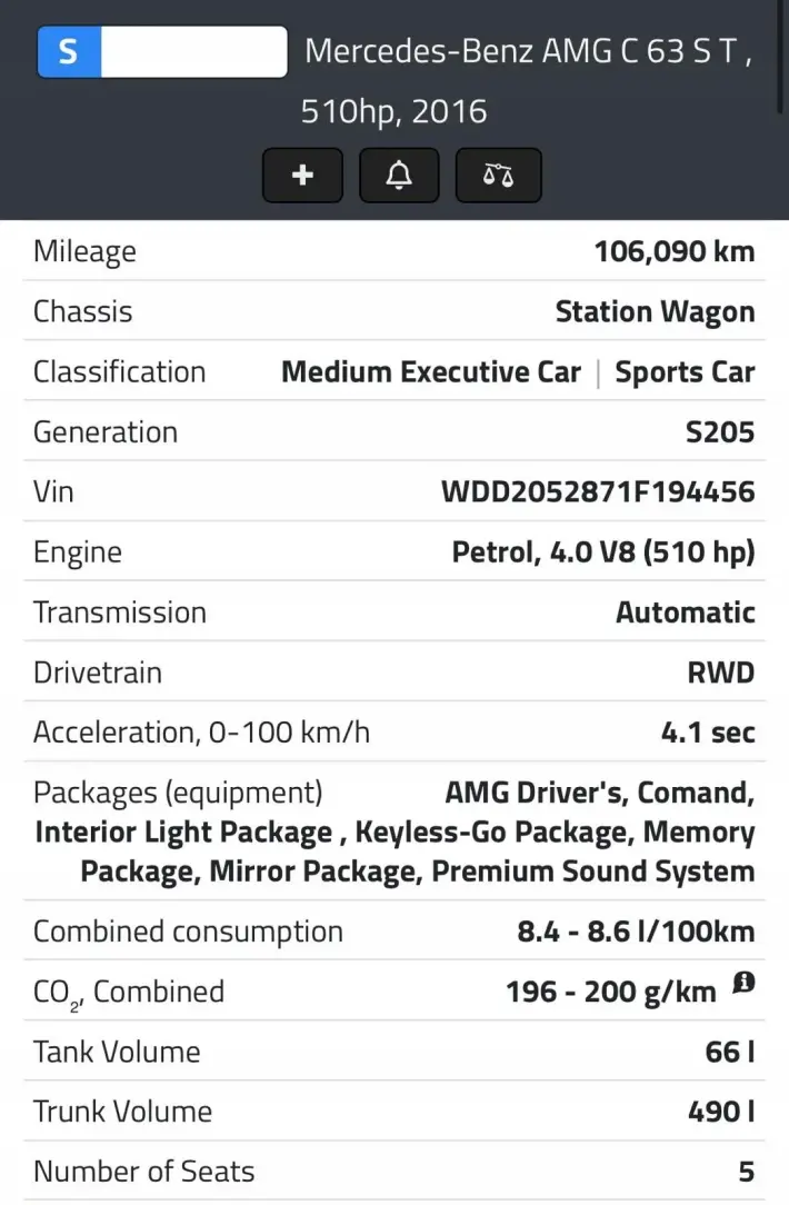 SILNIK Mercedes W205 A205 C205 C63 C63S AMG 4.0 V8 BITURBO 177980 177.980