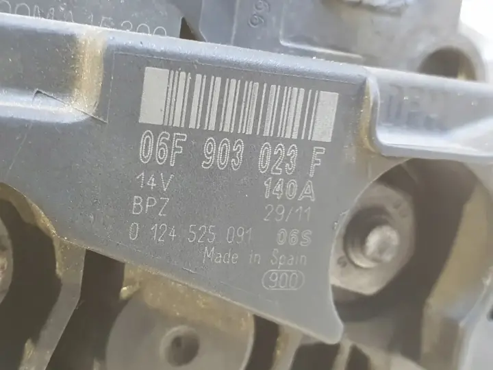 VW Golf VI 2.0 TDI ALTERNATOR bosch 06F903023F 140A