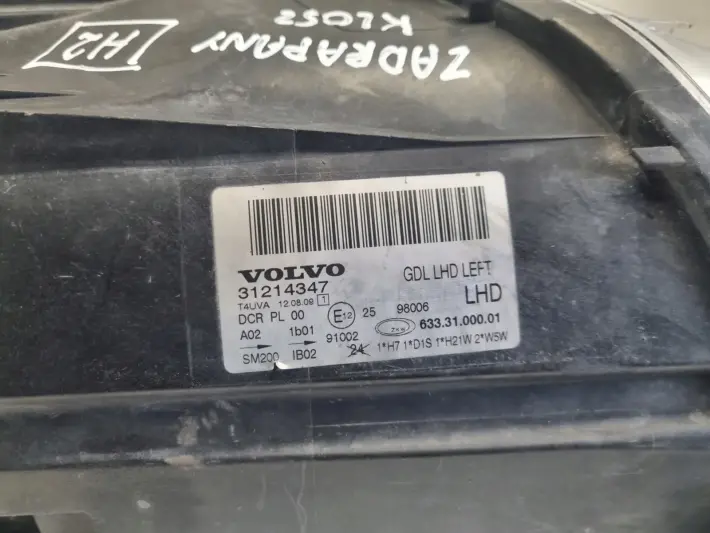 Volvo S80 II V70 III XC70 PRZEDNIA LAMPA LEWA LEWY PRZÓD XENON 31214347