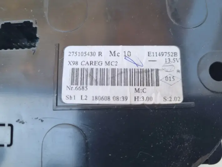 Renault Clio IV PANEL KLIMATYZACJI Nawiewu 275105430R