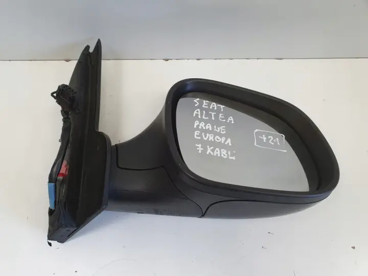 Seat Altea 04-15r LUSTERKO PRAWE PASAŻERA 7 pin pinów europa