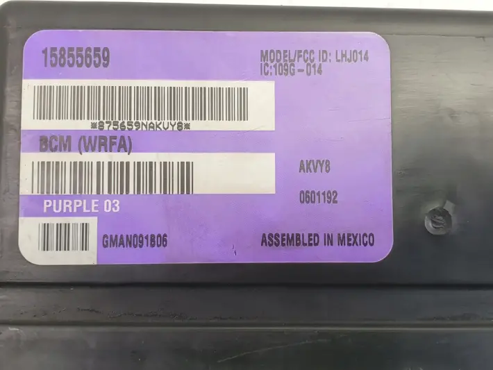 Chevrolet Equinox 3.4 V6 MODUŁ NADWOZIA Sterownik