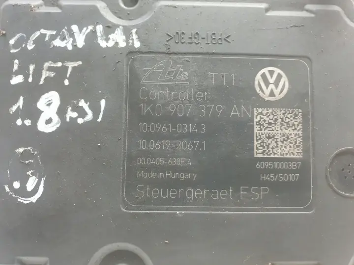 Skoda Octavia II lift POMPA ABS Sterownik 1K0614517BJ 1K0907379AN 153 tyś