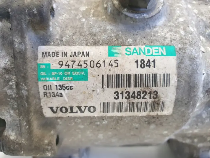 Volvo V60 1.6 D SPRĘŻARKA KLIMATYZACJI 31348213