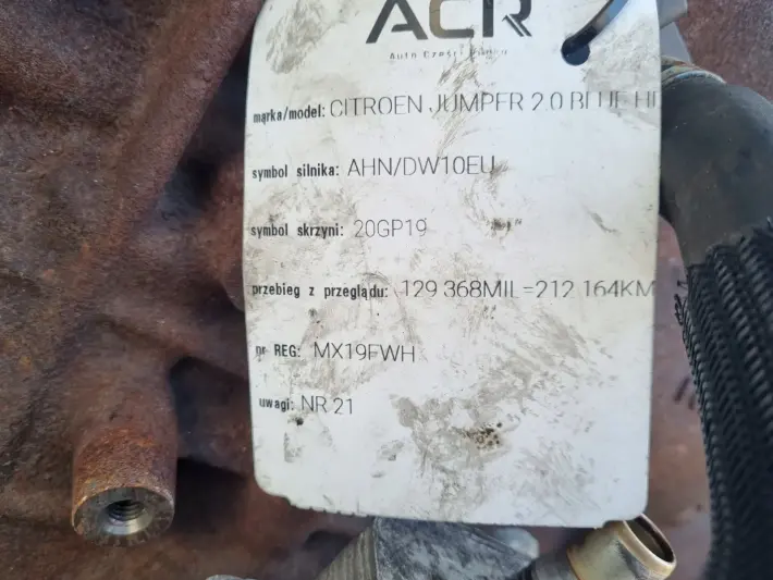 DÓŁ SILNIKA BLOK WAŁ SILNIK Citroen Jumper Boxer II III 2.0 HDI BLUEHDI AHN