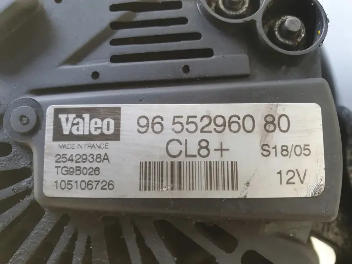 Citroen Jumpy 1.9 D ALTERNATOR 9655296080 valeo