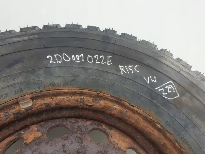 VW LT KOŁO ZAPASOWE Zapas felga 225/70 R15C 5X130 2D0601027E