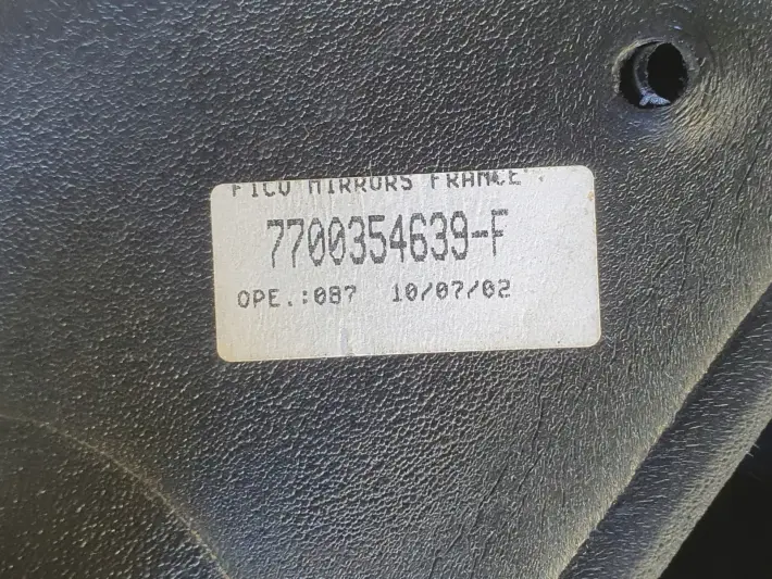 Renault Kangoo 97-08r LUSTERKO PRAWE PASAŻERA europa 5 pin 7700354639-F