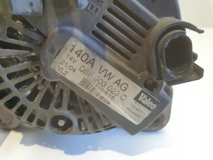 VW Golf V 1.9 TDI ALTERNATOR valeo 06F903023C 140A