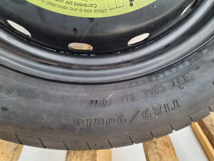 Mercedes W169 W245 KOŁO DOJAZDOWE dojazdówka 125/90 R16 5x112 1694000802