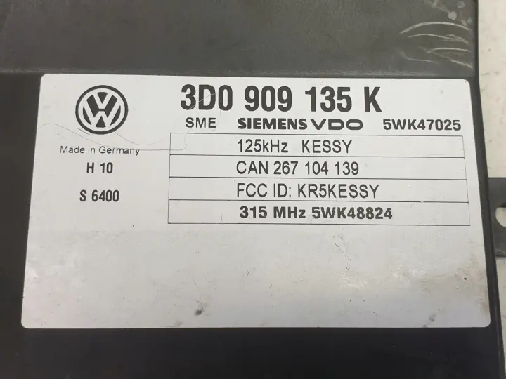 VW Touareg STEROWNIK KESSY moduł KOMPUTER