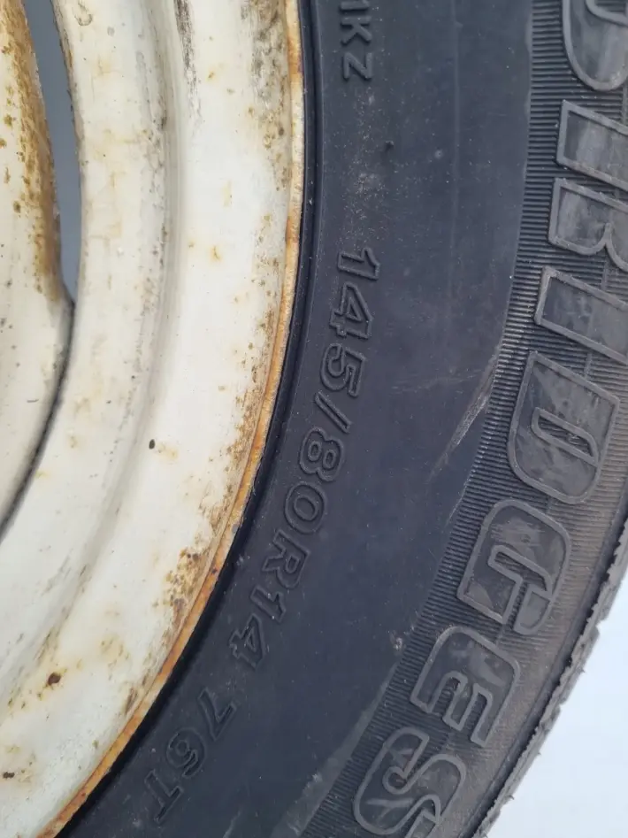 KOŁO ZAPASOWE Zapas felga 145/80 R14 4x105 Bridgestone Ecopia B381 2008