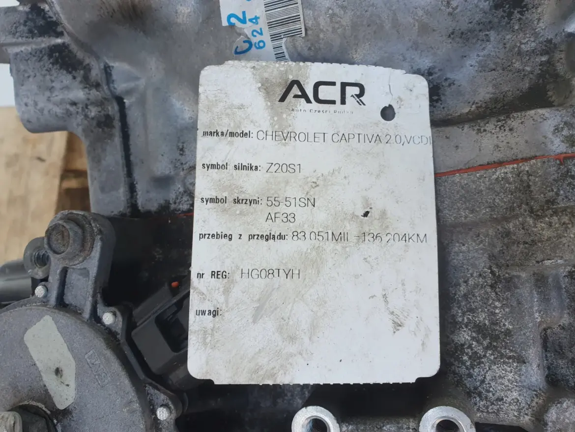 Opel Antara 2.0 CDTI VCDI AUTOMATYCZNA SKRZYNIA BIEGÓW automat 96624972