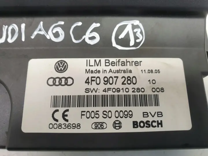 Audi A6 C6 MODUŁ ZASILANIA Sterownik 4F0907280