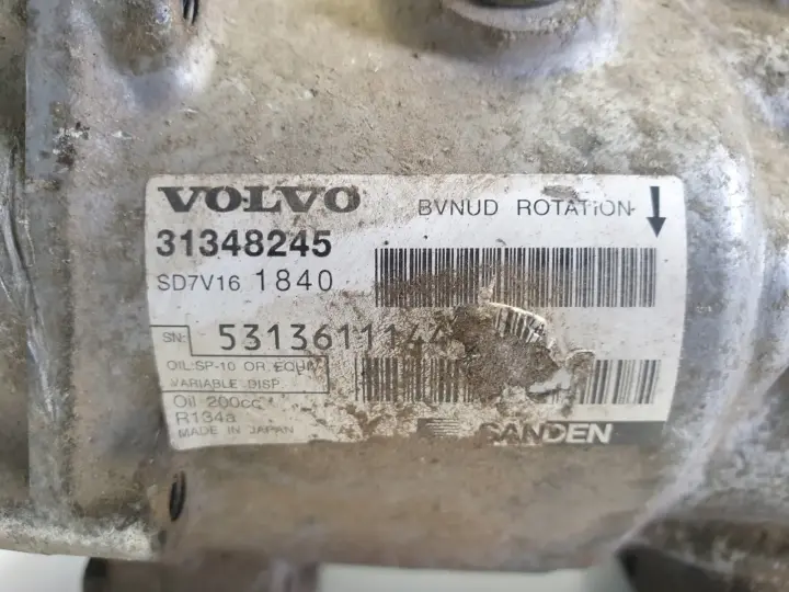 Volvo C30 1.6 D2 SPRĘŻARKA KLIMATYZACJI 31348245