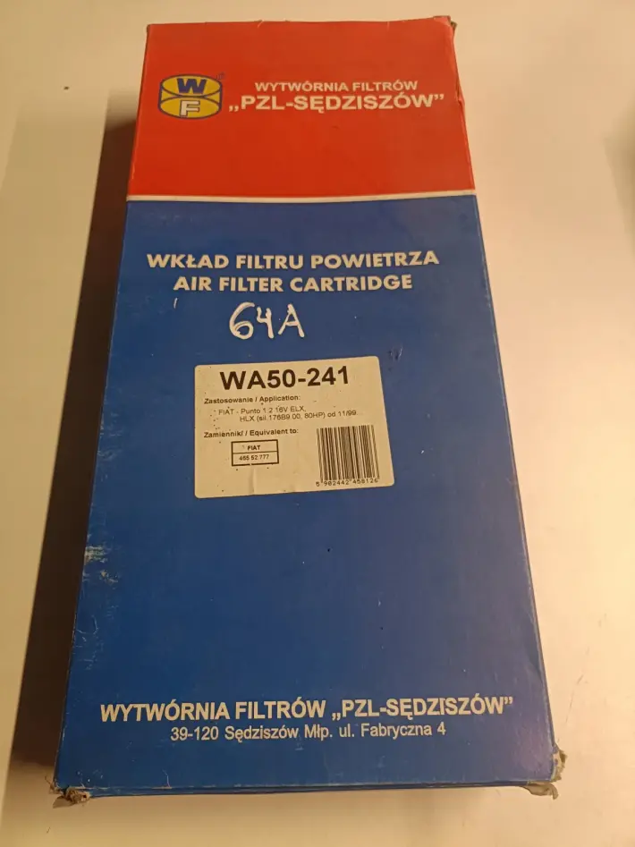 Fiat Punto II Lancia 1.2 16V FILTR POWIETRZA WA50-241