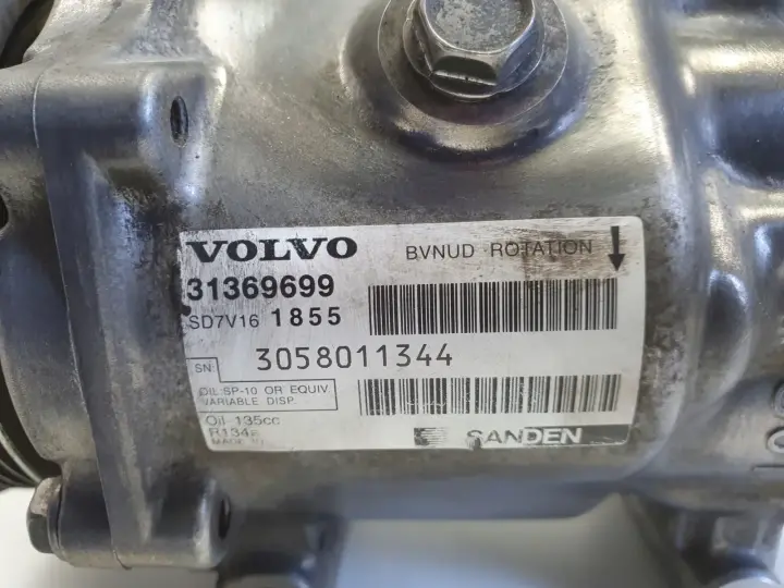 Volvo S40 II V50 1.6 D D2 SPRĘŻARKA KLIMATYZACJI pompa 31369699