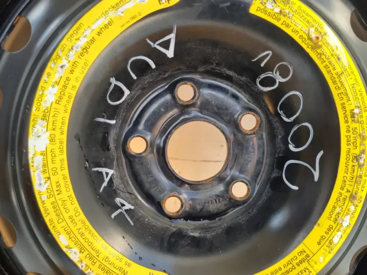 Audi A4 B6 B7 KOŁO DOJAZDOWE dojazdówka 125/80 R17 5x112 8E0601027C