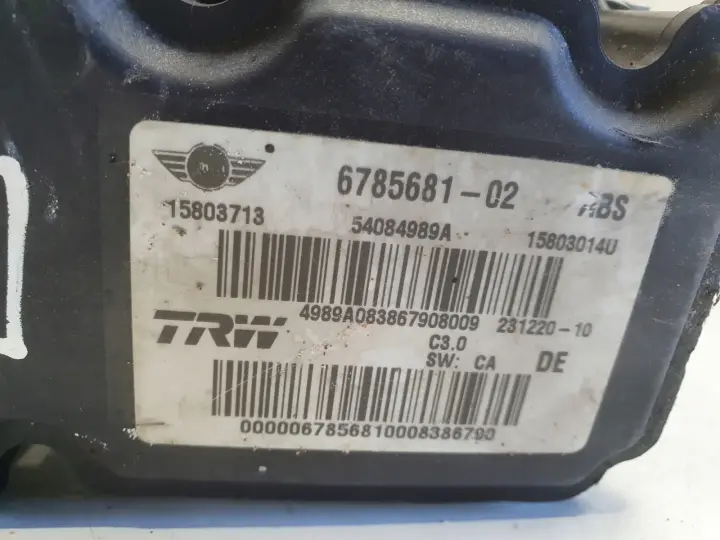 Mini Cooper One R56 POMPA ABS hamulcowa 6785681