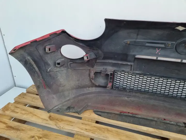 Fiat 500 KOMPLETNY PRZEDNI ZDERZAK przód CZWERWONY 111A 735426888