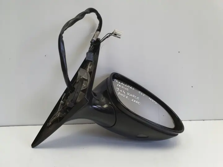 Mercedes CLS W219 04-10r LUSTERKO PRAWE PASAŻERA 9+4 13 podświetlany spód