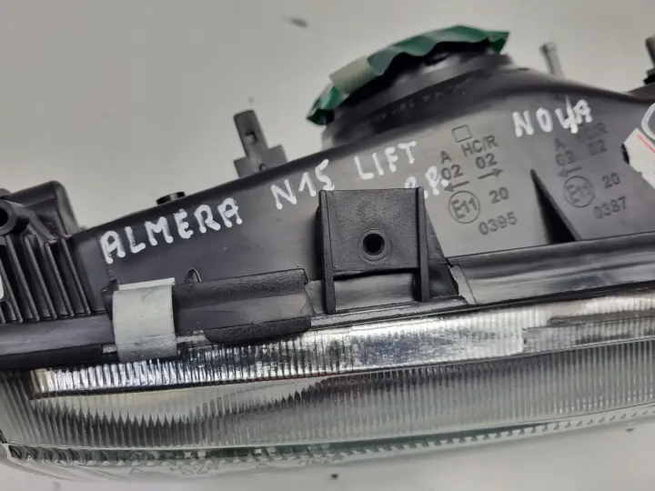 Nissan Almera N15 LIFT PRZEDNIA LAMPA PRAWA PRAWY PRZÓD nowa euro 215-1178