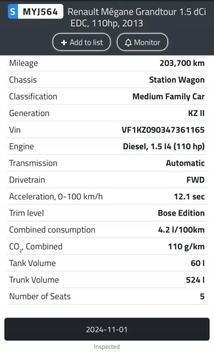SILNIK KOMPL Renault Fluence 1.5 DCI 110KM udokumentowane 203tyś K9K837