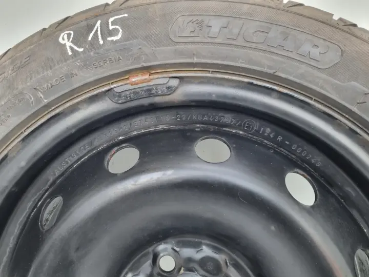 Clio II III Kangoo KOŁO ZAPASOWE Zapas felga 185/55 R15 4x100 ET43 Alst8175