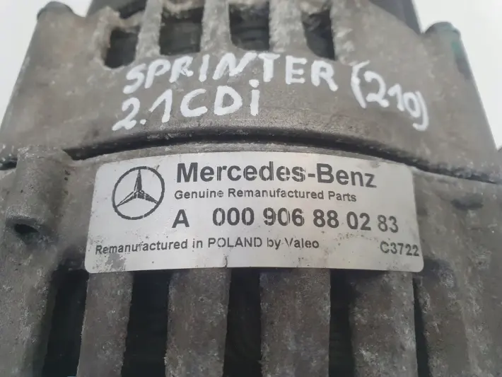 Mercedes Sprinter 906 2.2 CDI ALTERNATOR A0009068802