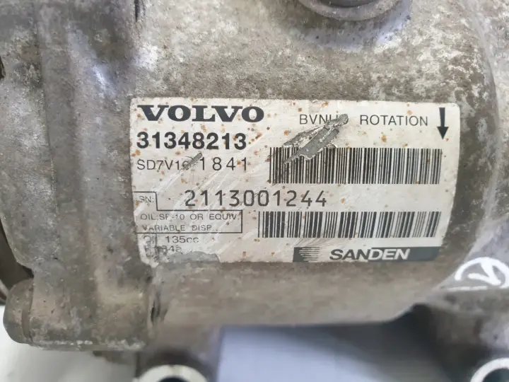 Volvo S60 II 1.6 D2 SPRĘŻARKA KLIMATYZACJI 31348213