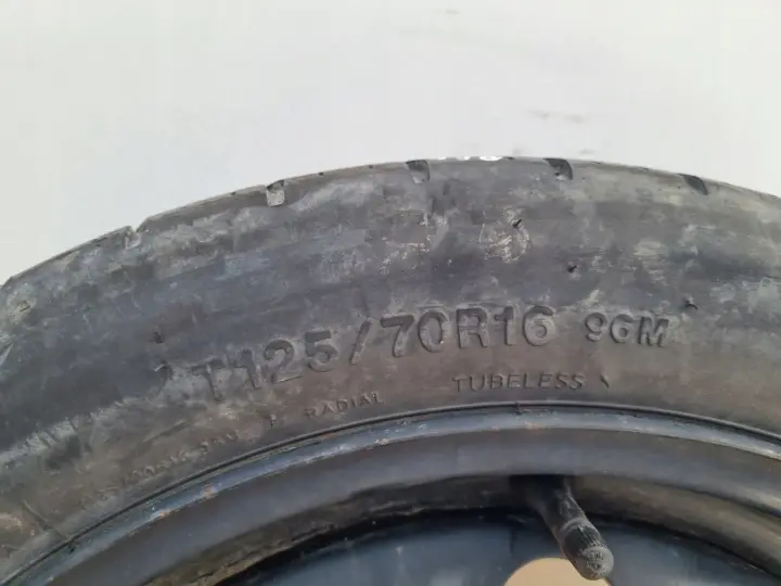 Audi Seat Vw Golf VI KOŁO DOJAZDOWE dojazdówka 125/70 R16 1K0601027AL 5x112