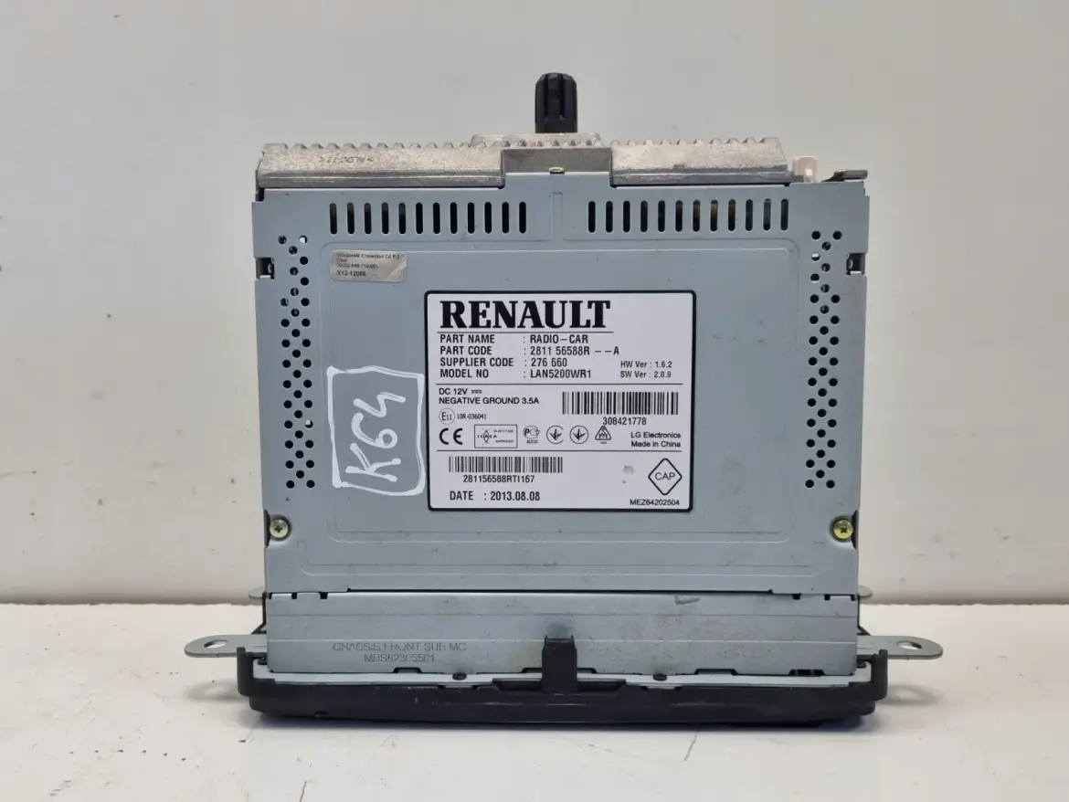 Dacia Duster Sandero RADIO CD NAWIGACJA Ekran wyświetlacz 281156588R