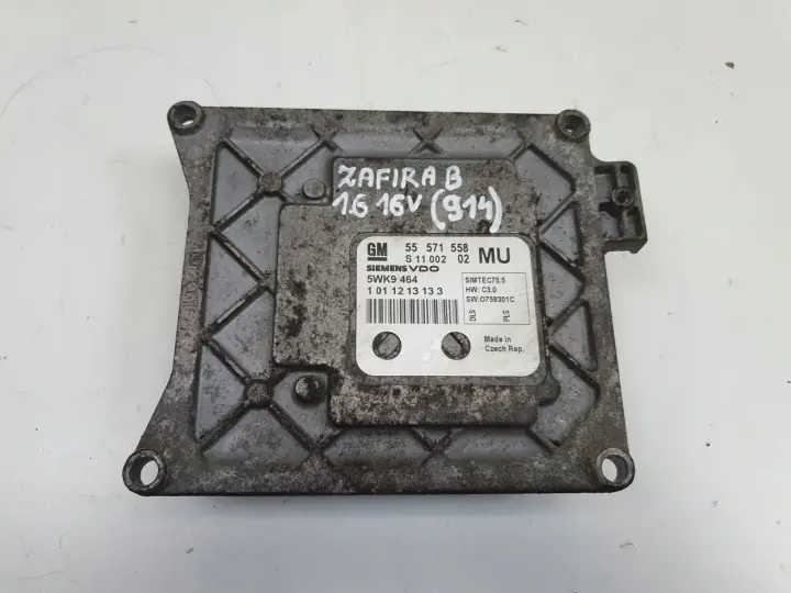 Opel Zafira B 1.6 16V STEROWNIK SILNIKA komputer 55571558 MU