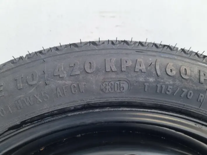 Opel Vectra C Astra H KOŁO DOJAZDOWE dojazdówka 115/70 R16 5x110 2160132