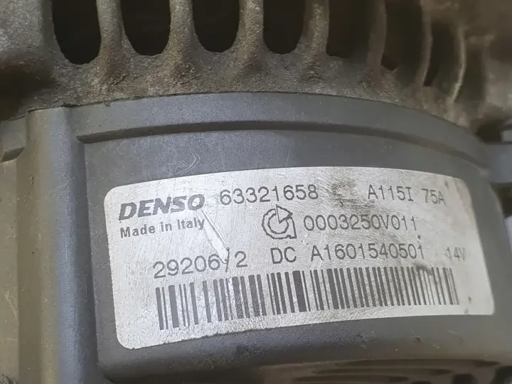 Smart ForTwo 0.7 T turbo ALTERNATOR 63321658 denso 75A