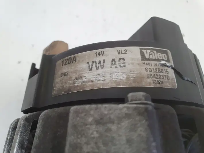Audi A3 8L Golf IV Seat Leon 1.9 TDI ALTERNATOR Valeo 038903023S 120A