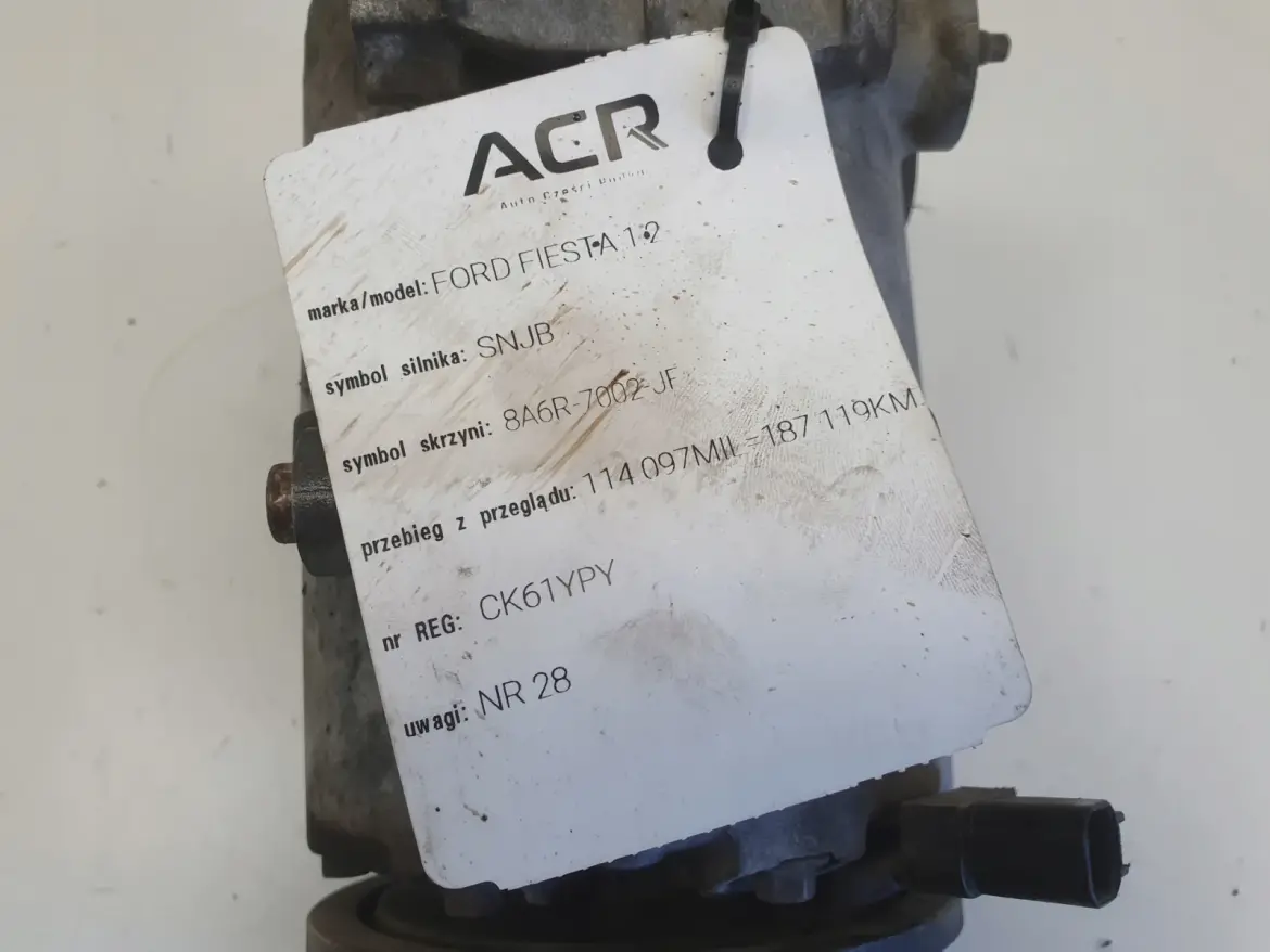 Ford Fiesta MK7 1.25 SPRĘŻARKA KLIMATYZACJI AP31-19D629-AC