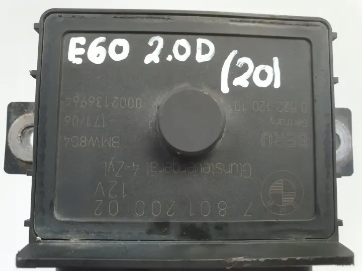 BMW E87 E90 2.0 D PRZEKAŹNIK ŚWIEC ŻAROWYCH 780120002