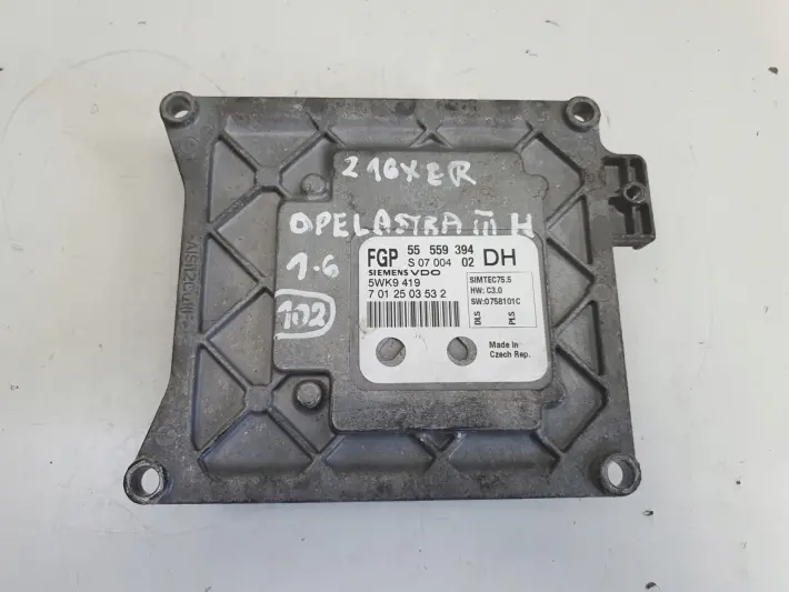 Opel Astra III H 1.6 16V STEROWNIK SILNIKA komputer 55559394