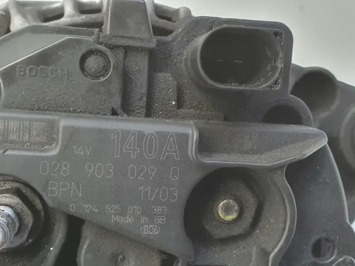 Audi A4 B6 1.9 TDI ALTERNATOR Bosch 028903029Q 0124525010 140A