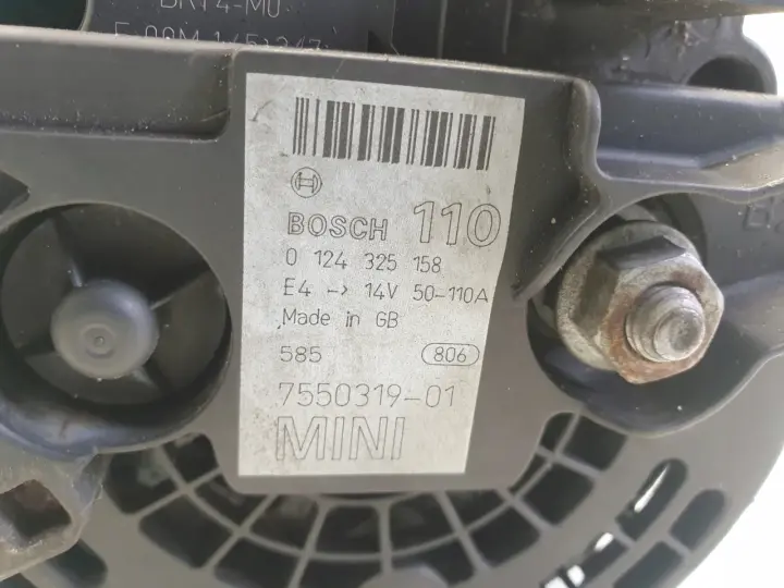 Mini One R50 R53 1.6 16V ALTERNATOR 0124325158